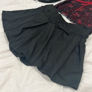Black Mini Tennis Skirt